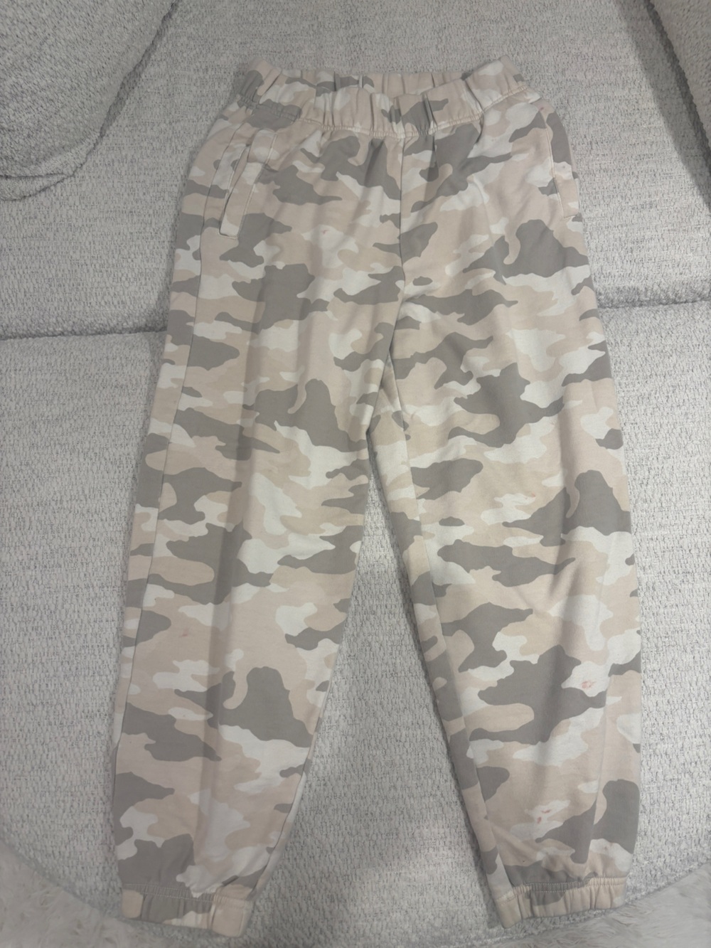 aerie Neutral Beige Camo Jogger Pants